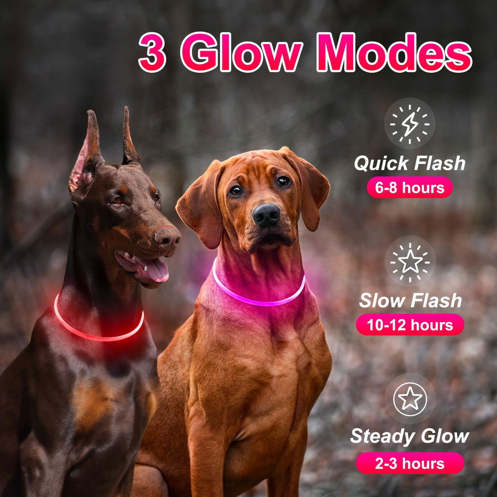 Kpuplol USB-rechargeable LED collar charges quickly for longer outings