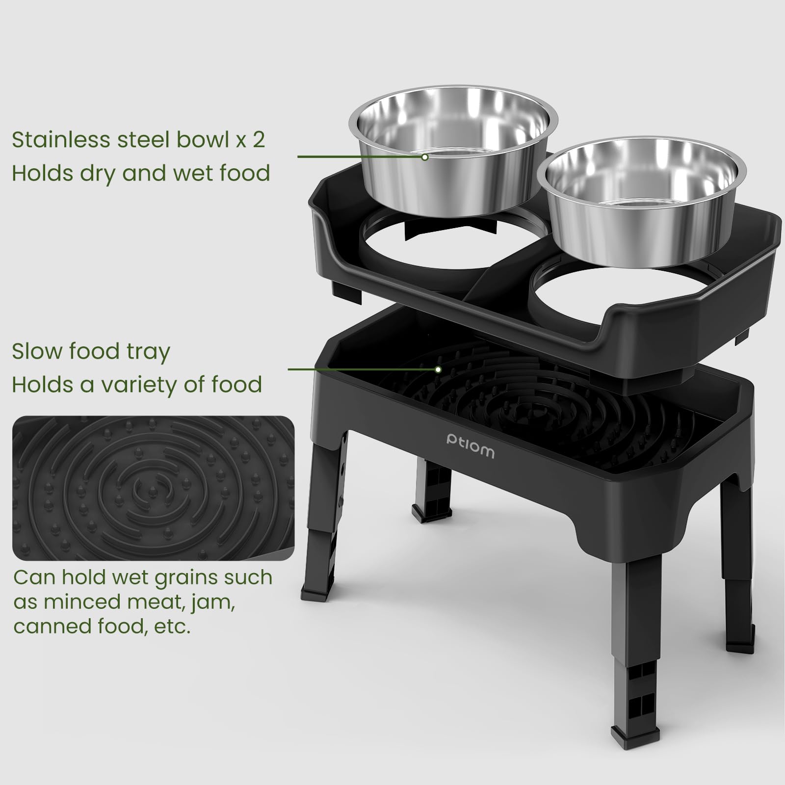 KPWACD lick plate slow feeder promotes deliberate eating.