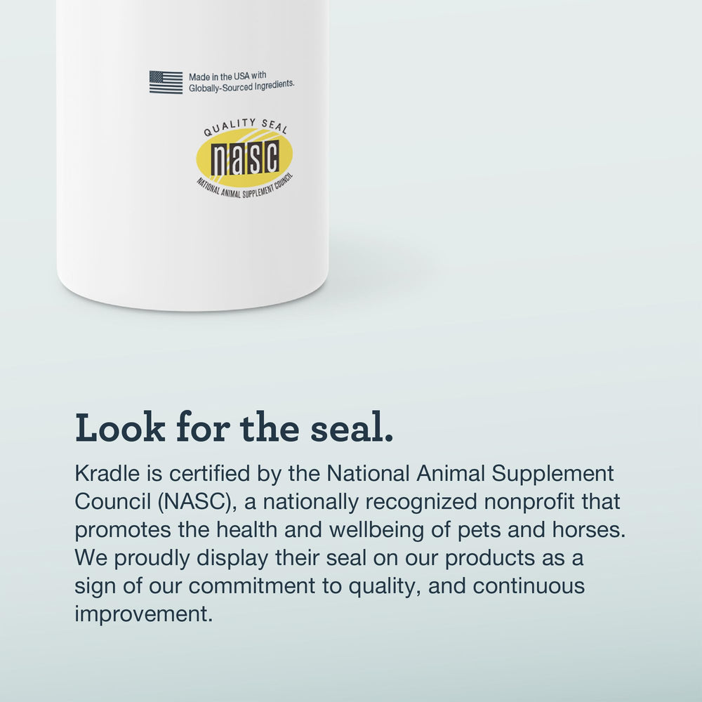 Kradle Skin Recovery Spray usage-scene shows dog-friendly routine.