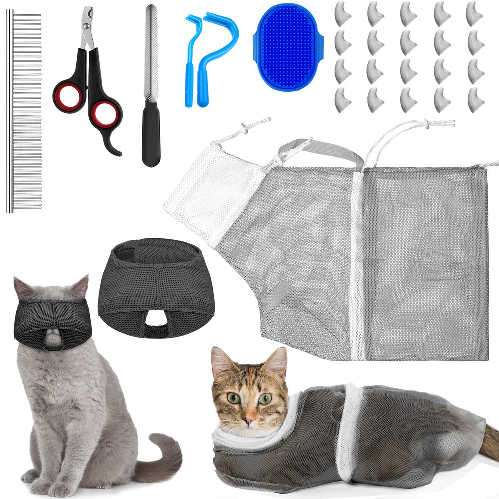 Kritkin cat-bathing-net-bag for safe, controlled washing at home