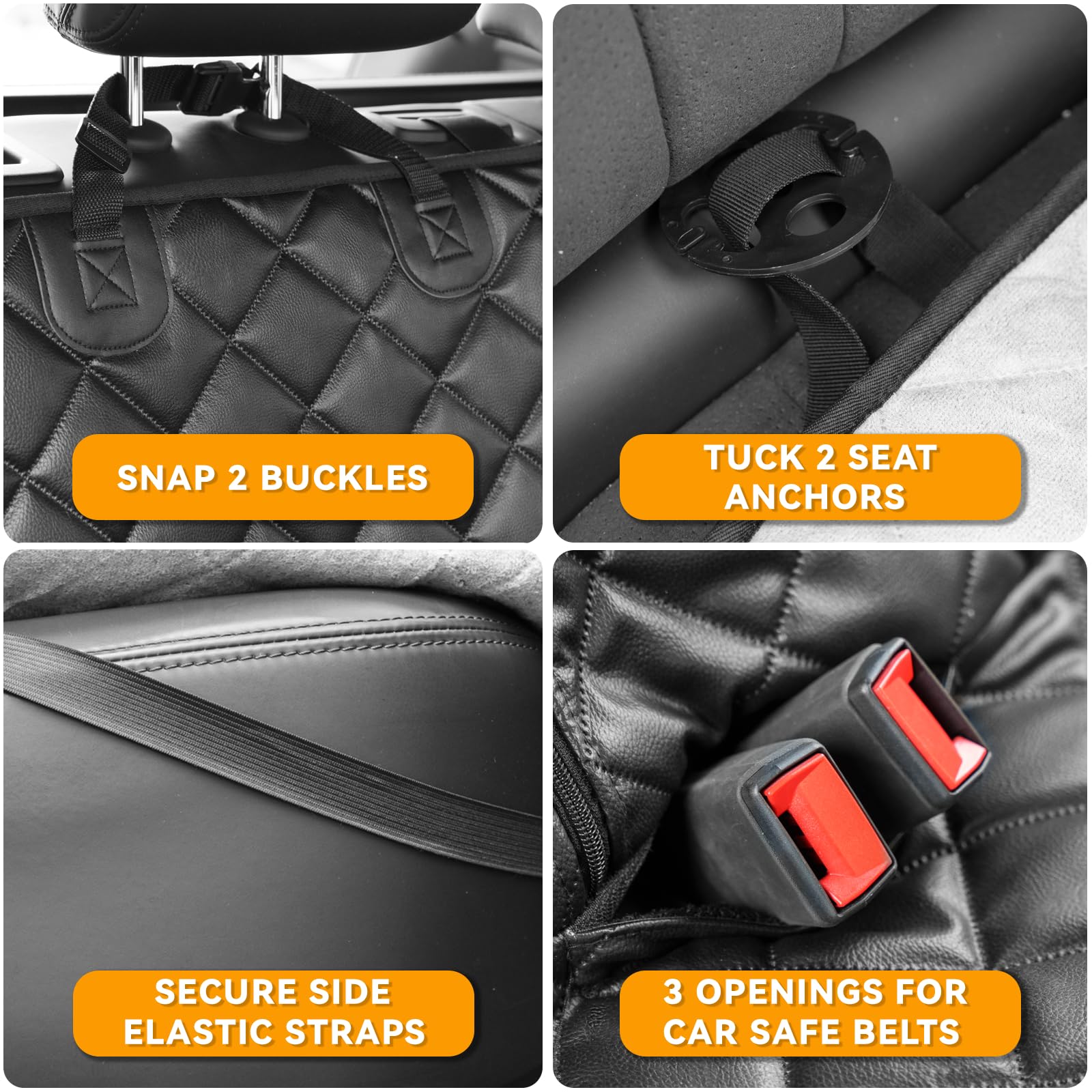 KritterKorner dog seat cover easy-clean surface for quick wipe-downs