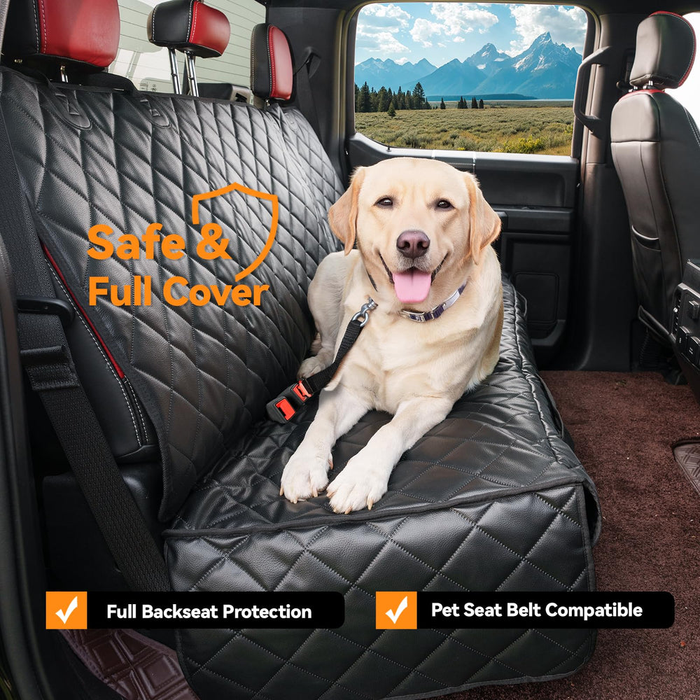 KritterKorner dog seat cover full-coverage adjustable secures seats for messy adventures