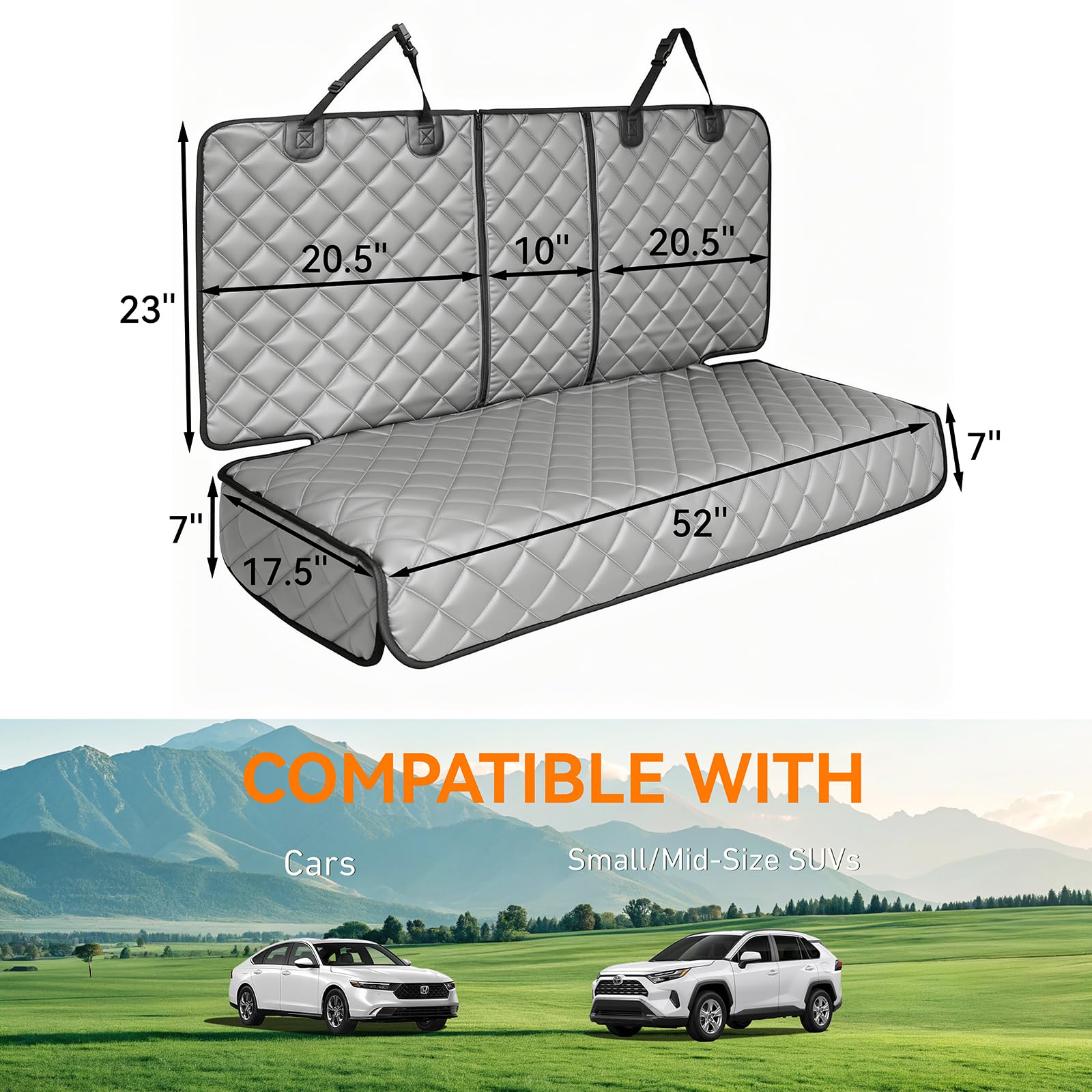 KritterKorner middle armrest compatibility allowing access to seat belts