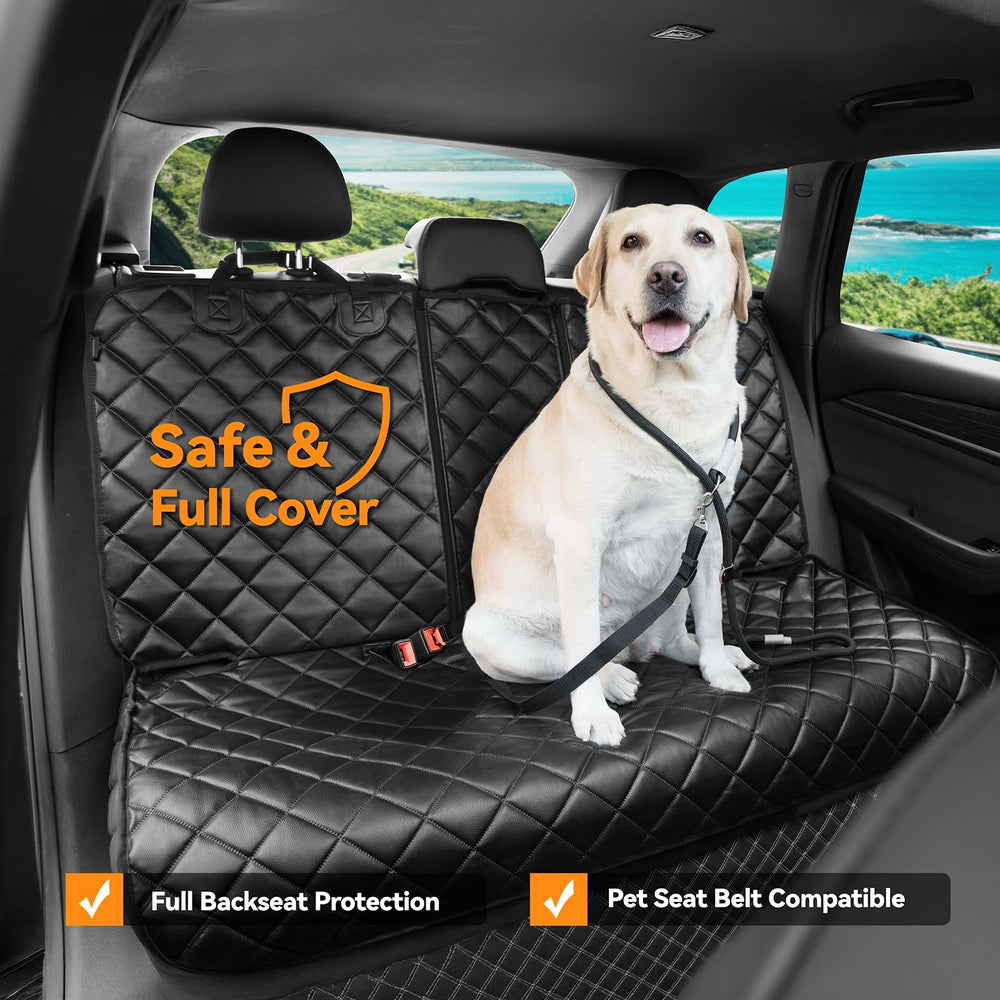 KritterKorner PU leather cover offers durable, wipe-clean protection for daily rides.