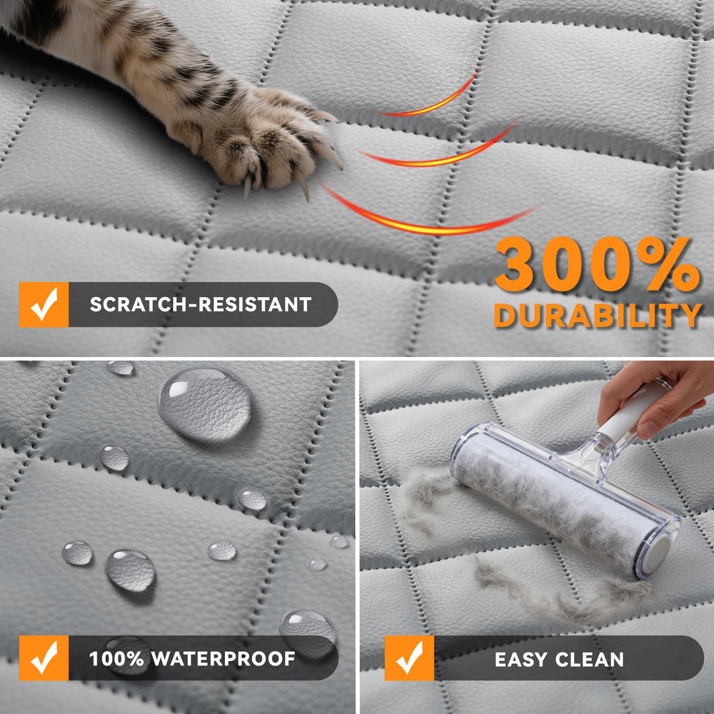 KritterKorner scratch-resistant PU leather guards seats from claws