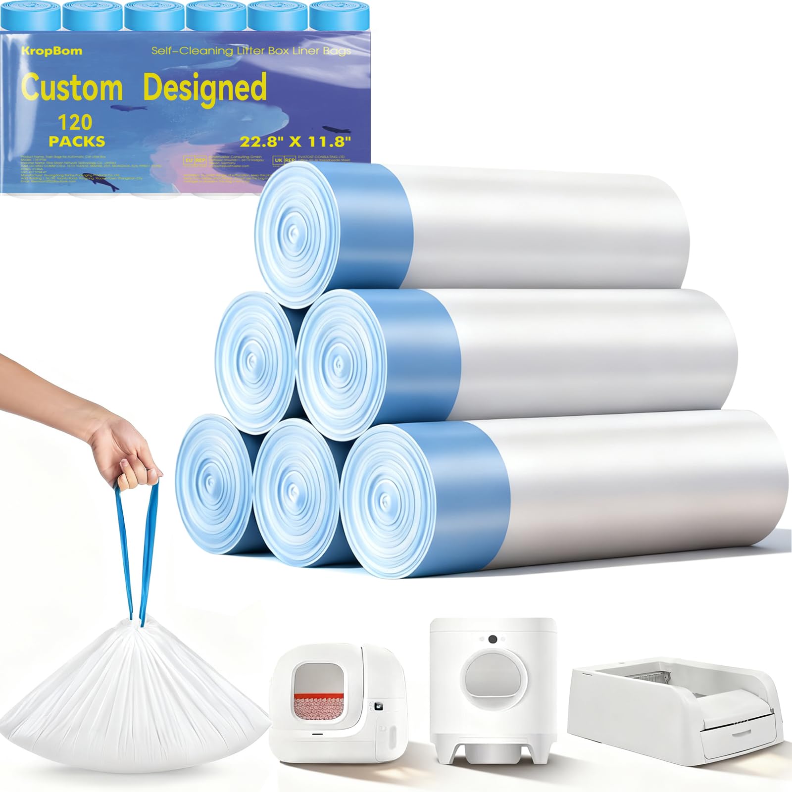 KropBom 120-count bags for PURA MAX 2 fit for easy waste disposal.