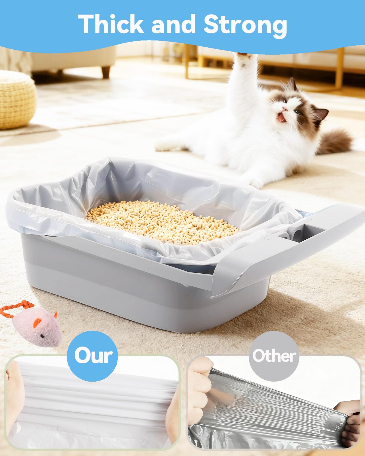 KropBom 26-by-11.8-inch liners fit most automatic litter boxes.