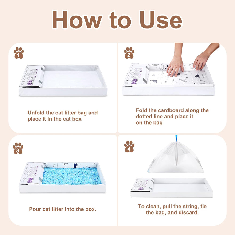 KropBom 37x16 inch liner size fits standard litter boxes