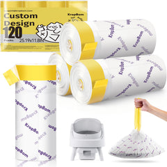 KropBom 120-count auto-scooper liners ready for mess-free litter changes