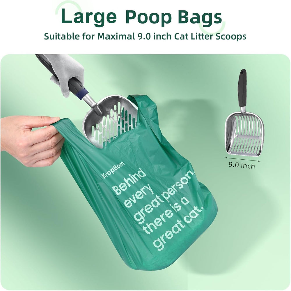 KropBom easy-to-use bags: pull, fill, tie, discard.