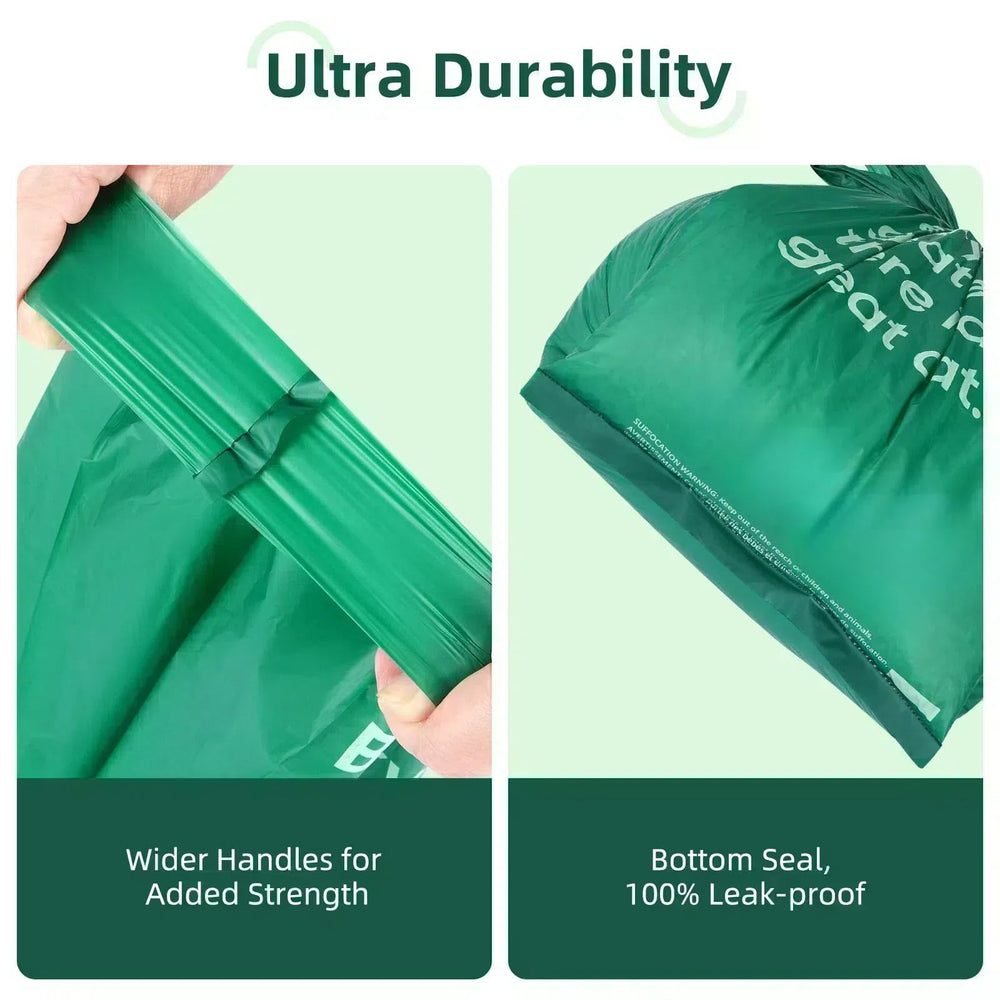 KropBom oversized bags with handles for easy tying and odor control.