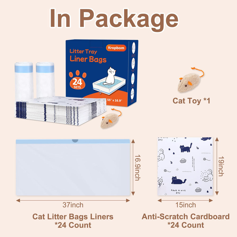 KropBom included cat toy adds post-cleanup fun
