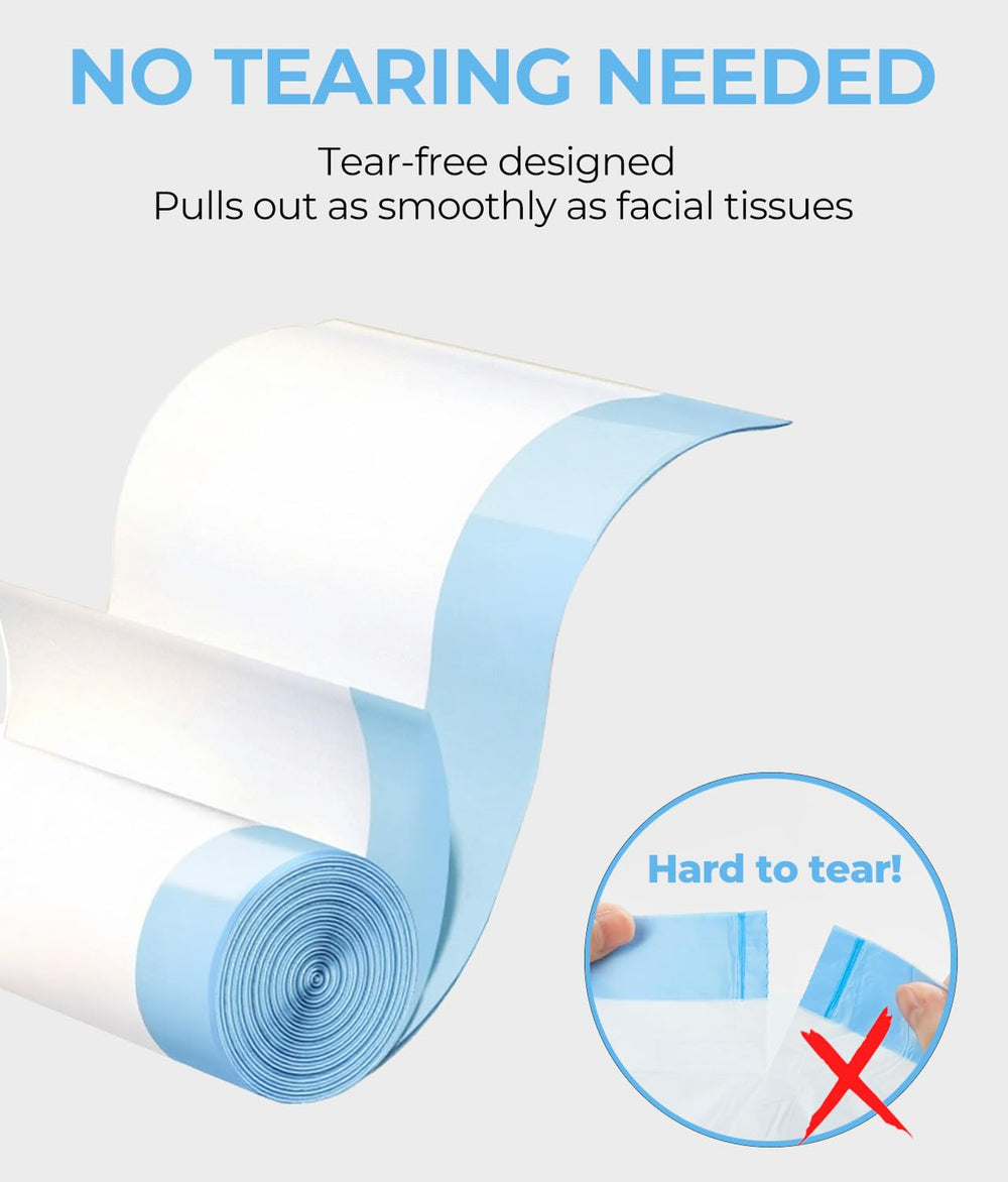 KropBom drawstring bags enable touch-free sealing after disposal.