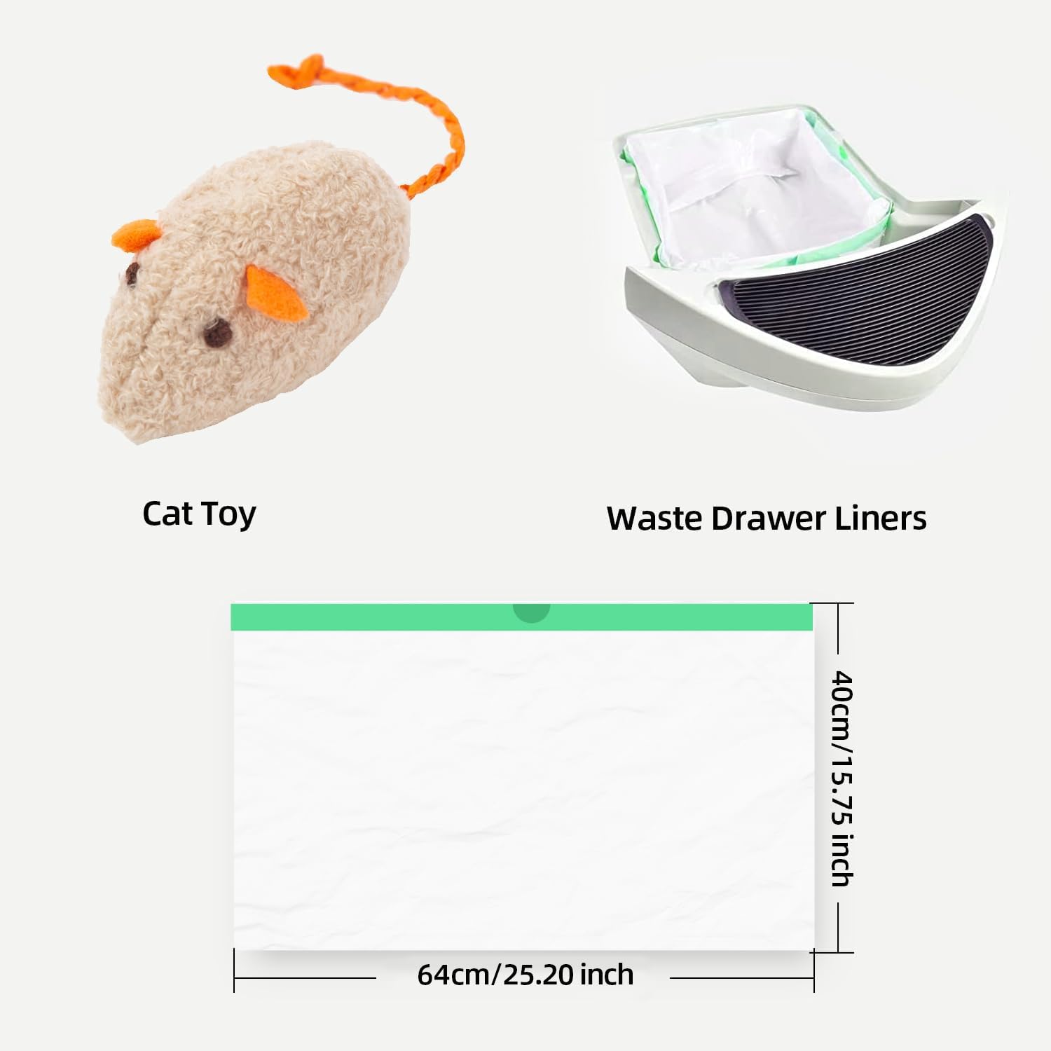 KropBom easy-install liners simplify changing the waste drawer liner.