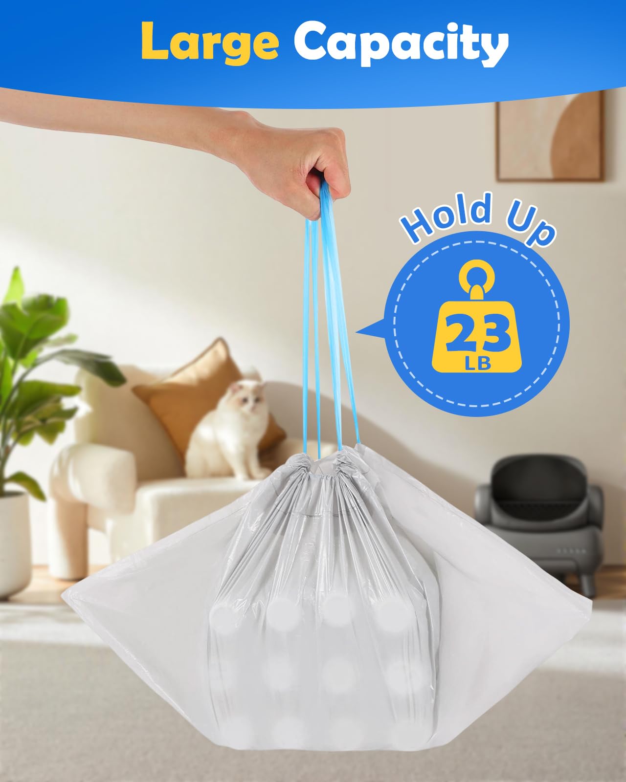 Large 9–10 gallon capacity is ideal for busy households.