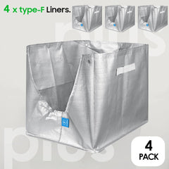 KropBom Type-F liner showing double stitching for enhanced leak resistance.