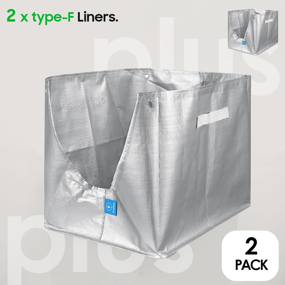 KropBom Type-F liner showing double stitching for leak prevention