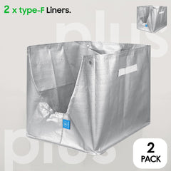 KropBom Type-F liner showing double stitching for leak prevention