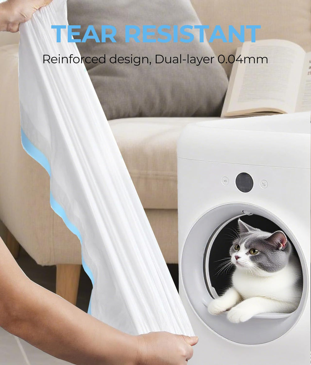 KropBom unscented odor-control bags keep litter area fresh.