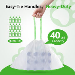 KropBom pre-separated design enables smooth, single-handed bag use