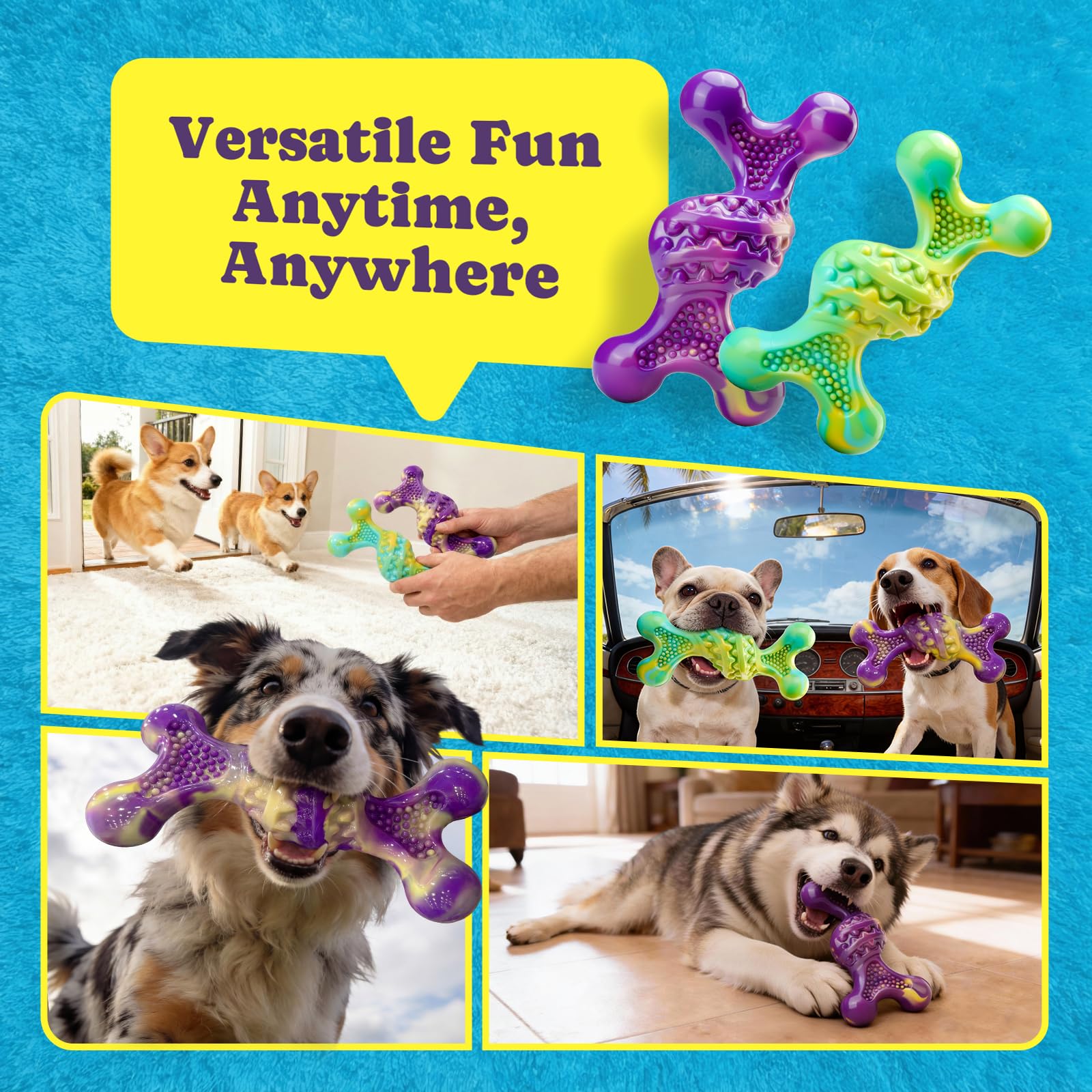 Kseroo Christmas gift-ready packaging ideal for festive dog toy gifting.