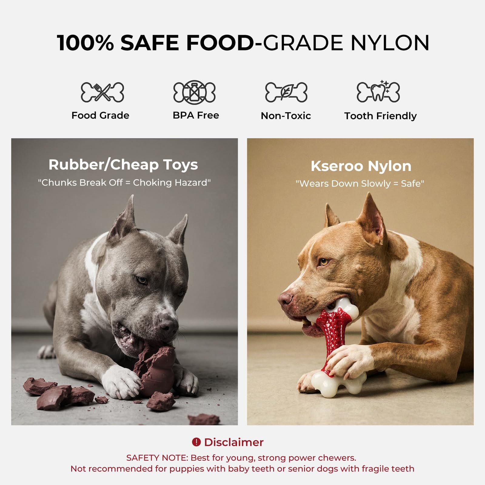 Kseroo power-chewer gift promotes durable play for dogs