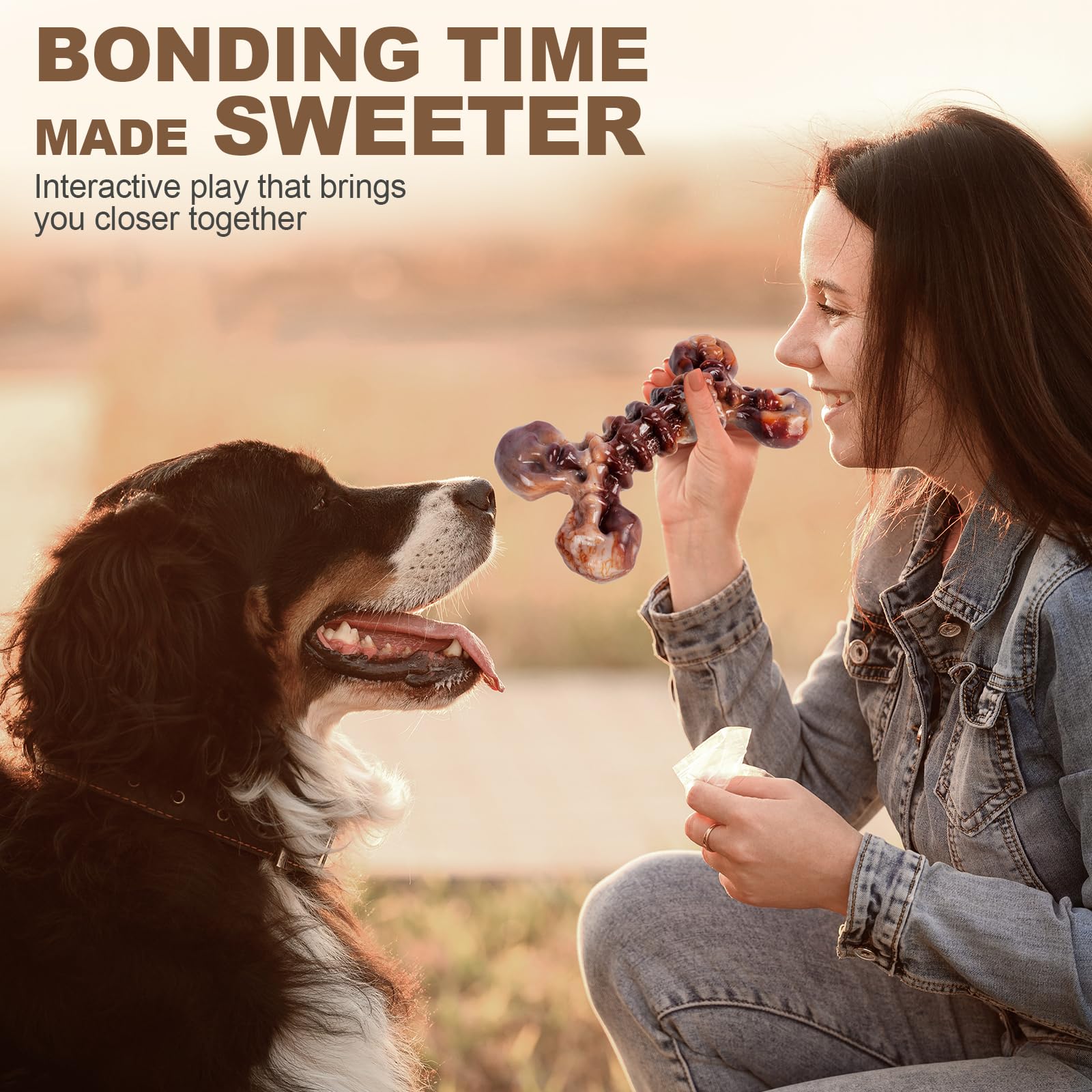 Kseroo durable chew bones provide engagement for medium to large dogs 25–90 lbs