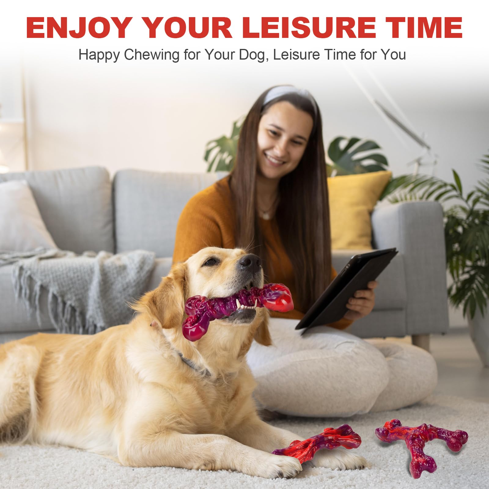 Kseroo textured chew with 3D ridges supports effective chewing