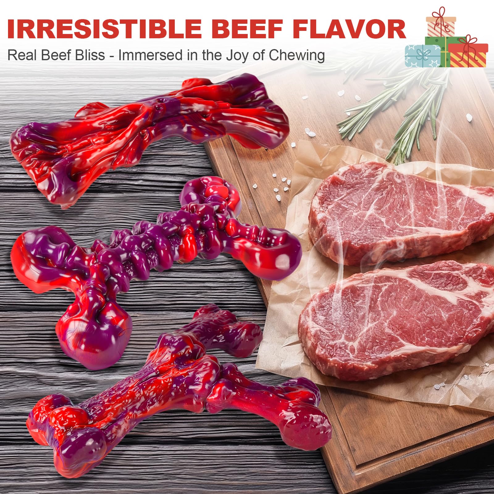 Kseroo indestructible dog toy X-shape designed for a strong grip during chews