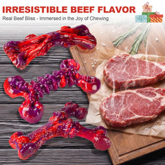 Kseroo indestructible dog toy X-shape designed for a strong grip during chews