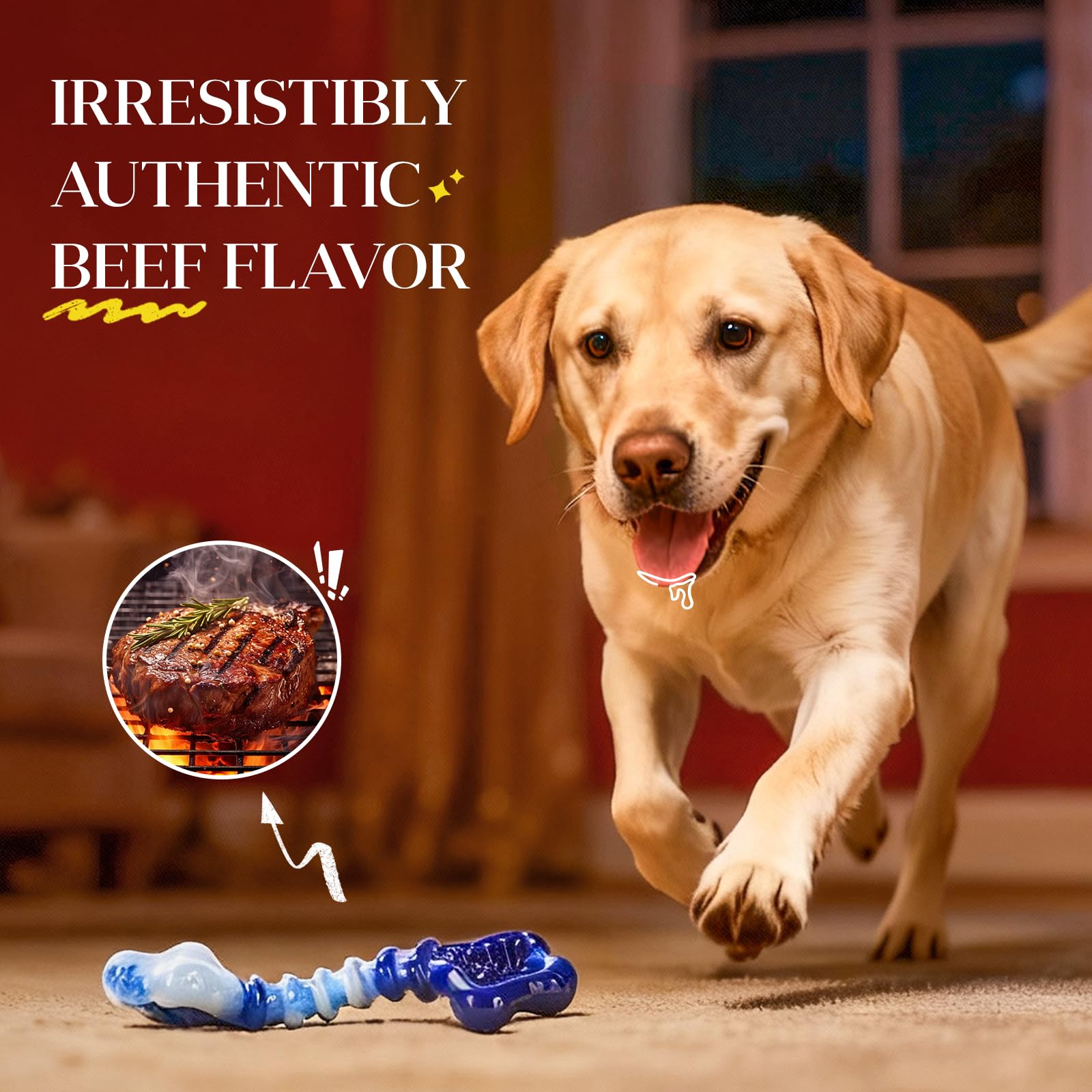 Kseroo indestructible toy hollow core for stuffing treats and enrichment