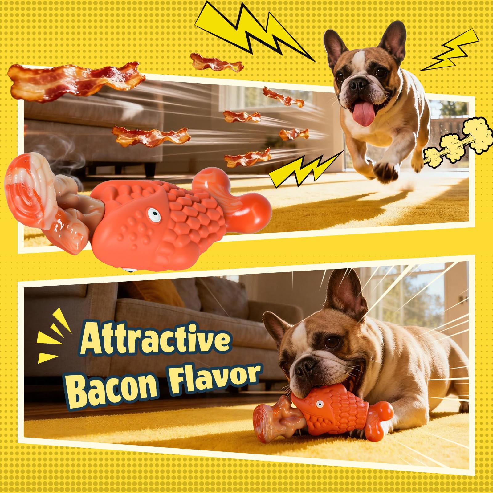 Kseroo squeaky chew toy enhances engagement during chewing sessions