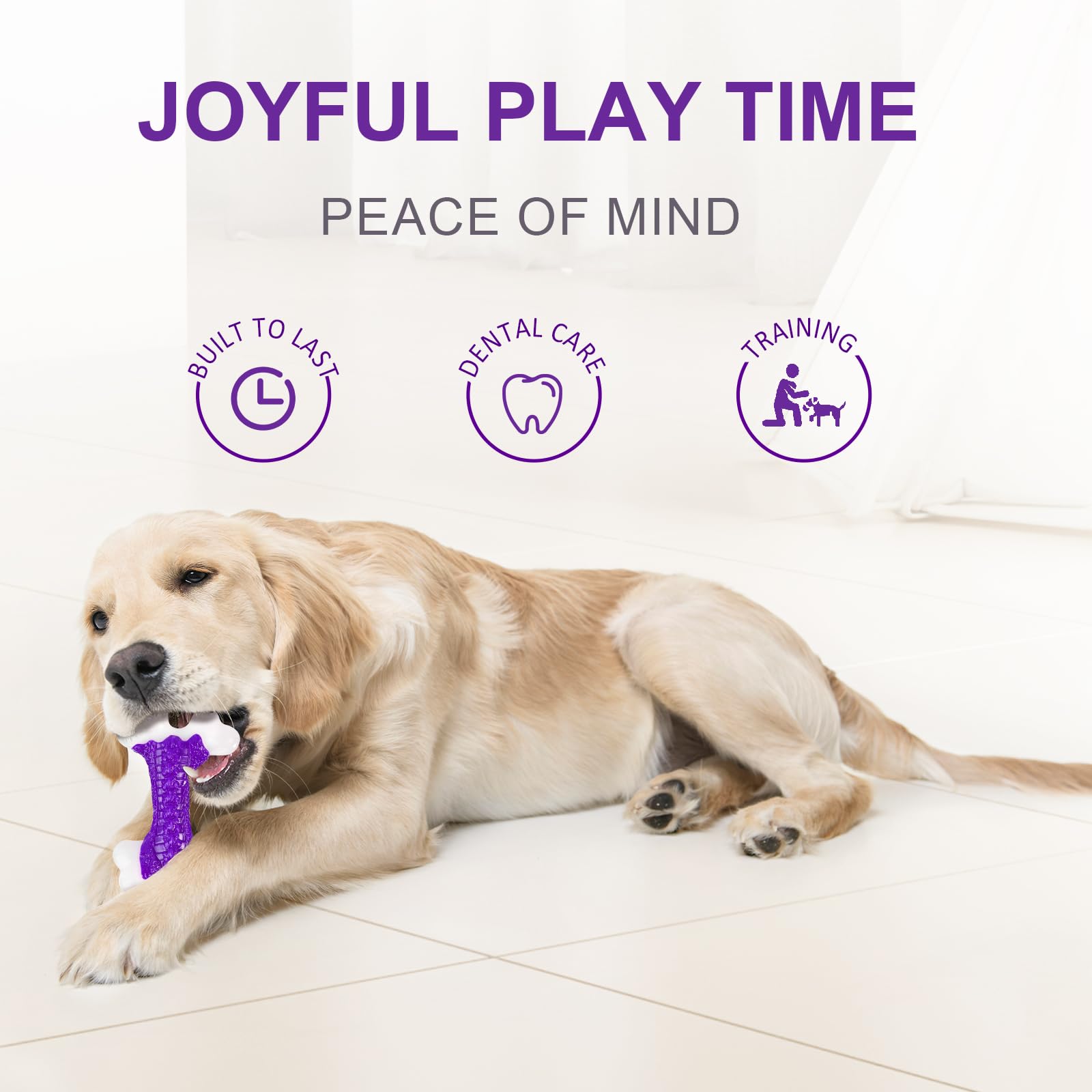 Kseroo textured grooves boost mental stimulation during chew sessions.