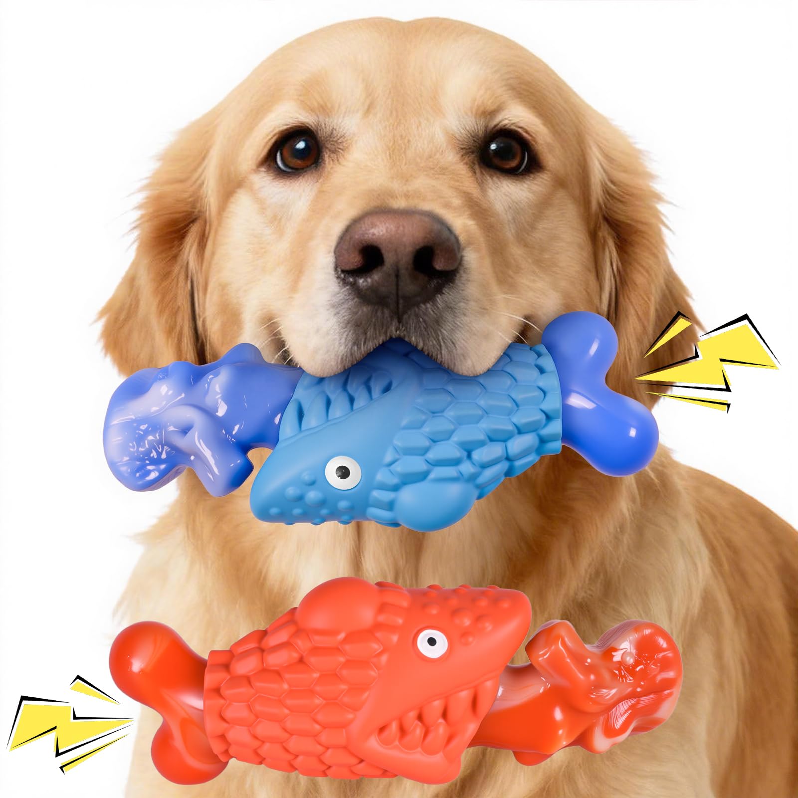 Kseroo tough dog toy two-pack offers durable chews for heavy chewers