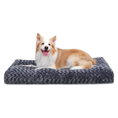 KSIIA Washable Dog Bed Deluxe Plush provides luxurious padding for cozy, secure rest.