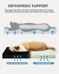 KSIIA Waterproof Deluxe Plush Cover protects foam and keeps paws dry
