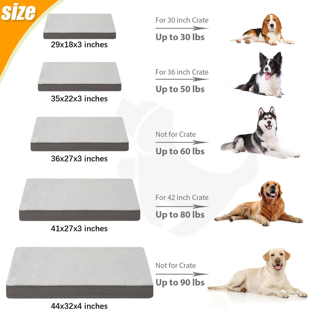KSIIA crate pad and travel bed for versatile dog comfort.
