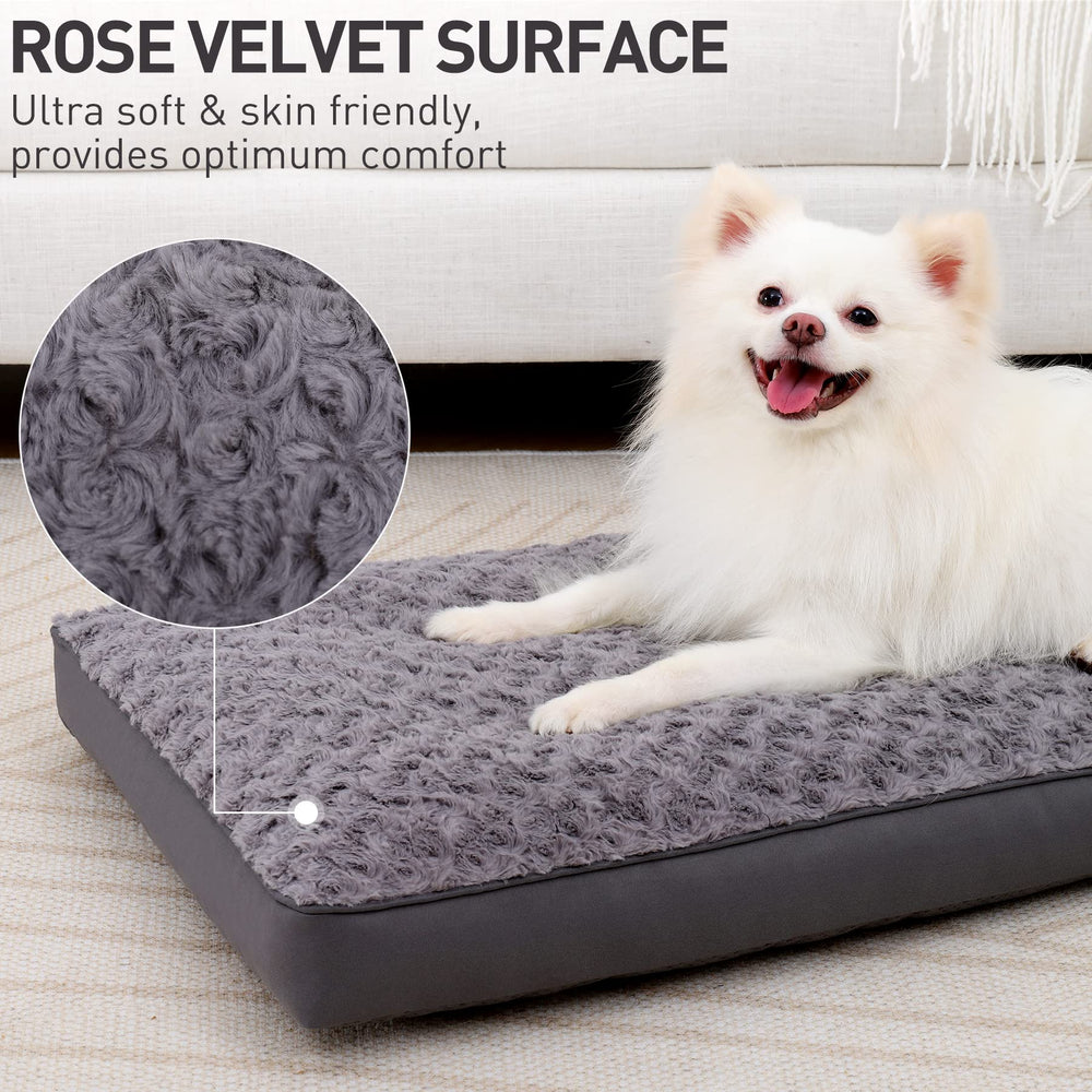 KSIIA bed uses 3-layer fabric for durable, waterproof protection