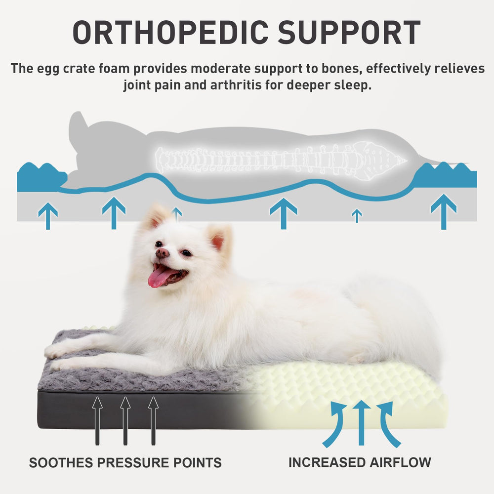 KSIIA orthopedic egg crate foam supports joints and comfort