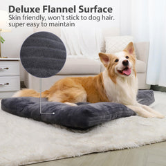 KSIIA crate bed gray anti-slip bottom stabilizes the mat during entry and exit