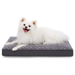 KSIIA dog crate bed waterproof rose velvet surface for cozy rests