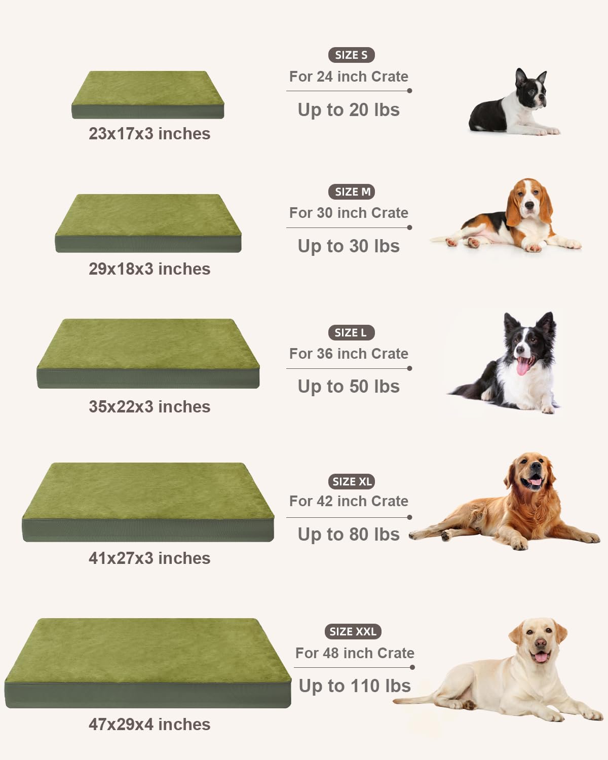 KSIIA crate pad doubles as travel bed for car journeys.