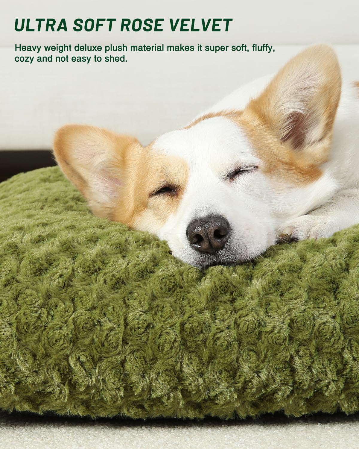 KSIIA kennel pad with non-slip bottom stays steady in crates during use.