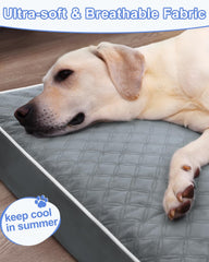 KSIIA bed bottom is waterproof and non-slip for stable placement.