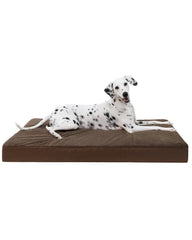 KSIIA orthopedic dog bed with egg crate foam supports joints and comfort.