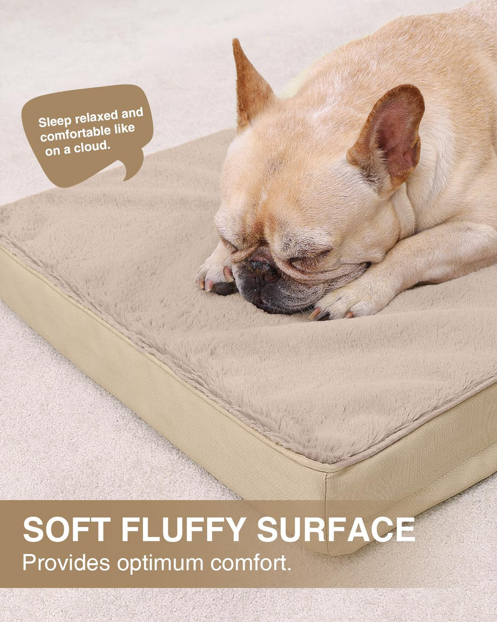 KSIIA orthopedic dog bed waterproof layer keeps foam dry