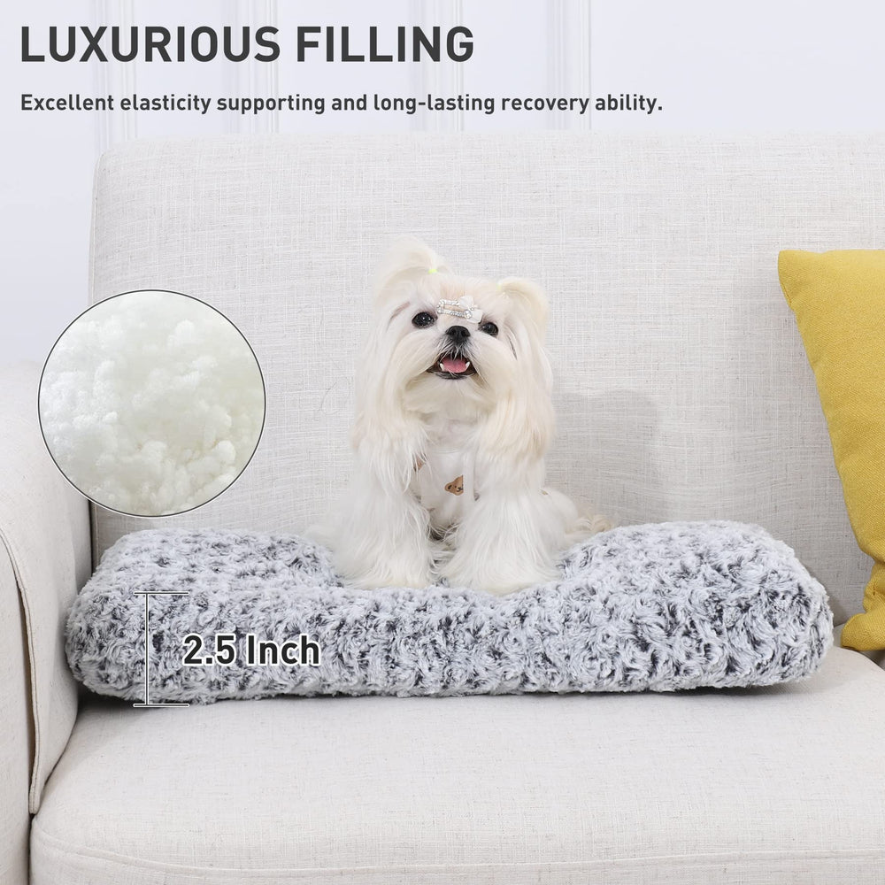 KSIIA Washable Dog Bed Deluxe anti-slip bottom keeps bed in place