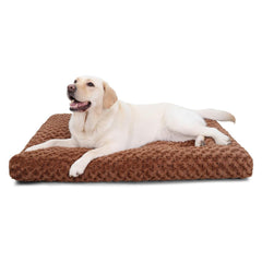 KSIIA Washable Dog Bed Deluxe front view with plush comfort