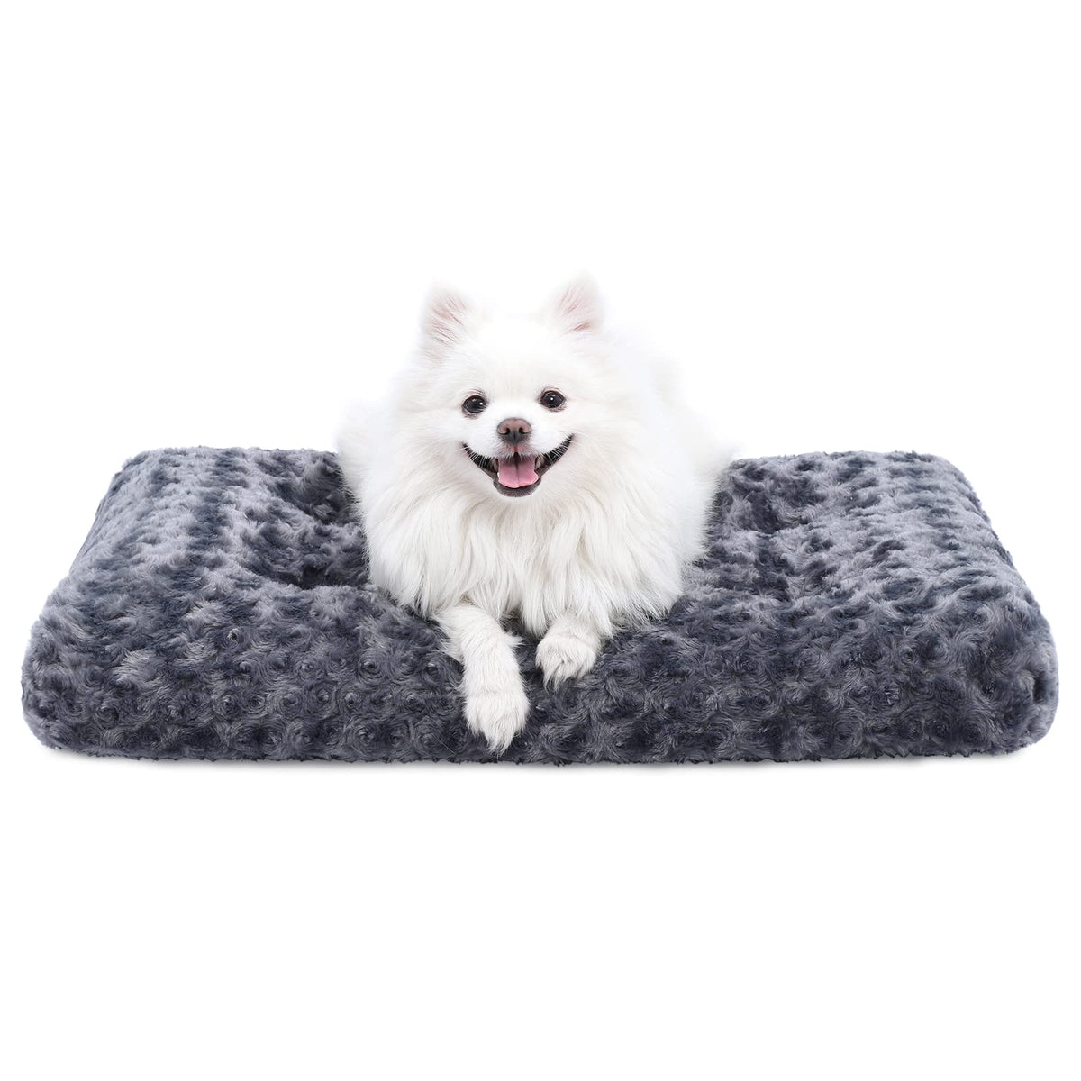 KSIIA plush bed close-up displaying rose velvet texture for a cozy inviting nap