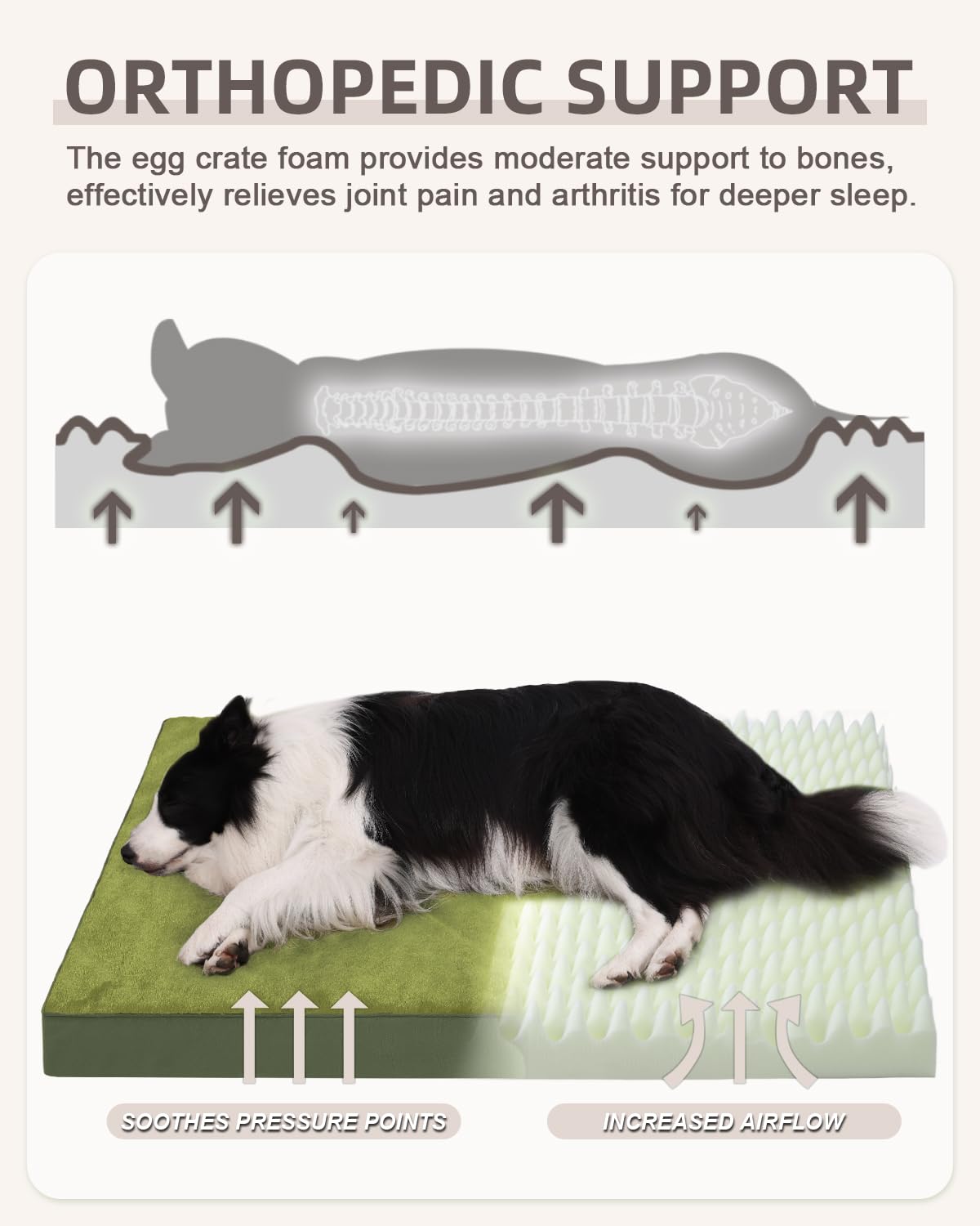 KSIIA waterproof bed cover protects foam from spills and accidents.